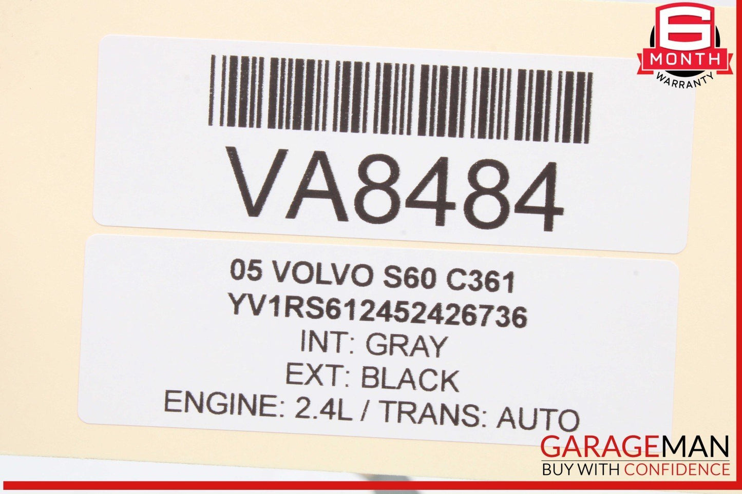 01-09 Volvo S60 Right Passenger Side Exterior Door Handle 9159640 OEM