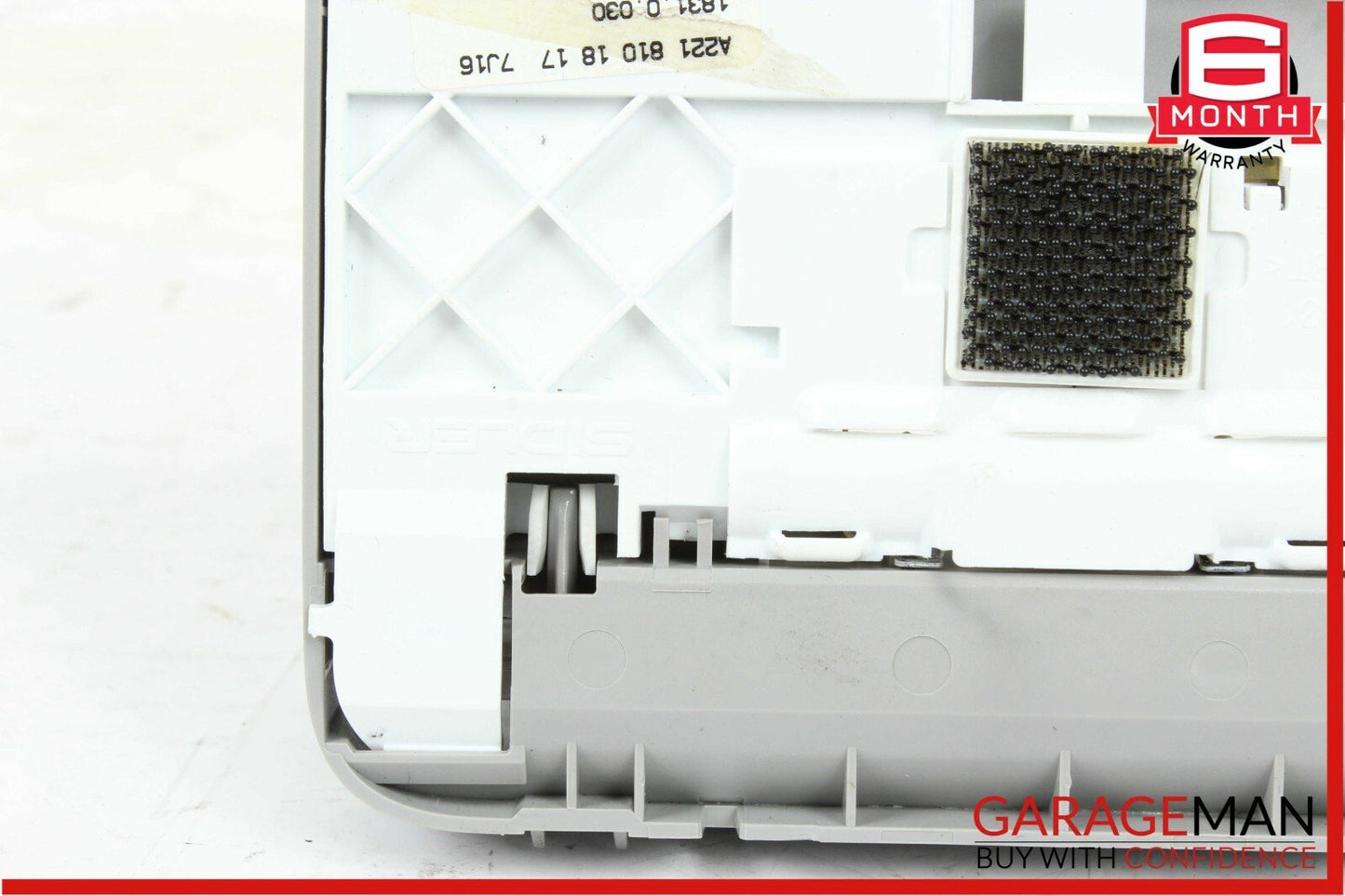 07-09 Mercedes W221 S550 Rear Right / Left Overhead Upper Vanity Mirror Gray