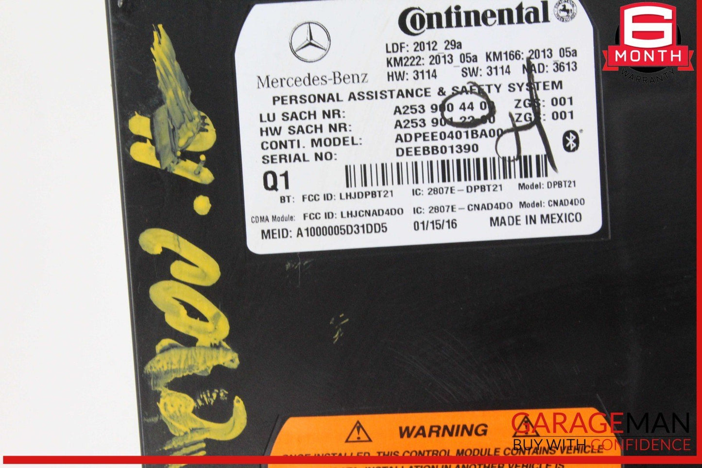 12-20 Mercedes W205 C300 SL400 GLA250 Communication Control Module Unit OEM