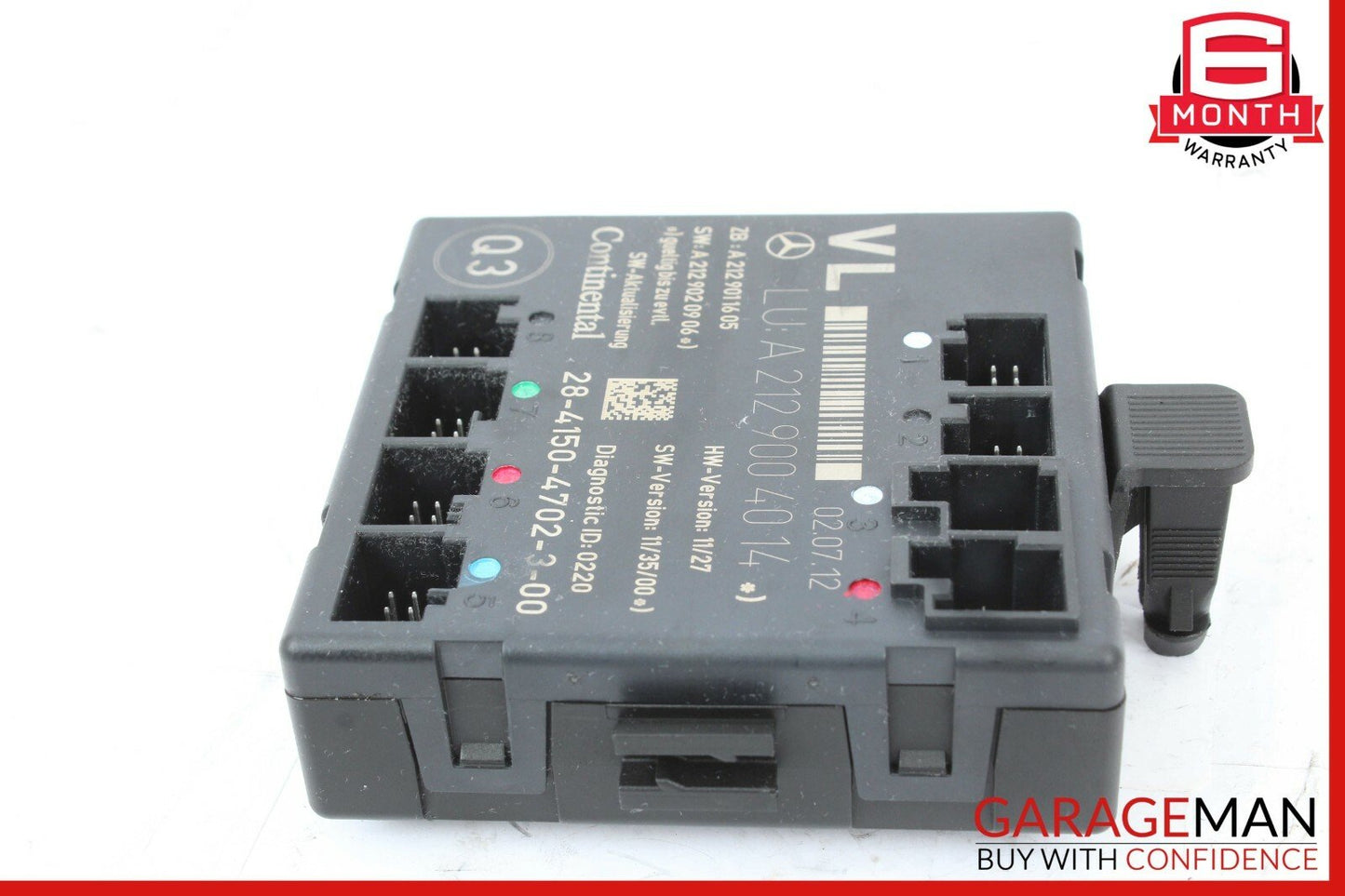 08-17 Mercedes W204 C250 Front Left Side Door Control Module 2129006318 OEM