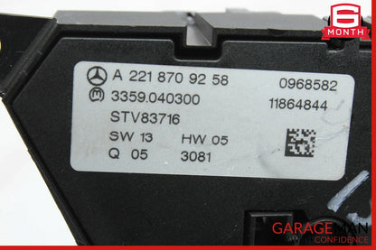 07-13 Mercedes W221 S550 CL600 Front Left Side Seat Control Switch Assembly Q05
