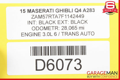 14-17 Maserati Ghibli Upper Engine Support High Link Mount Rod Bracket OEM