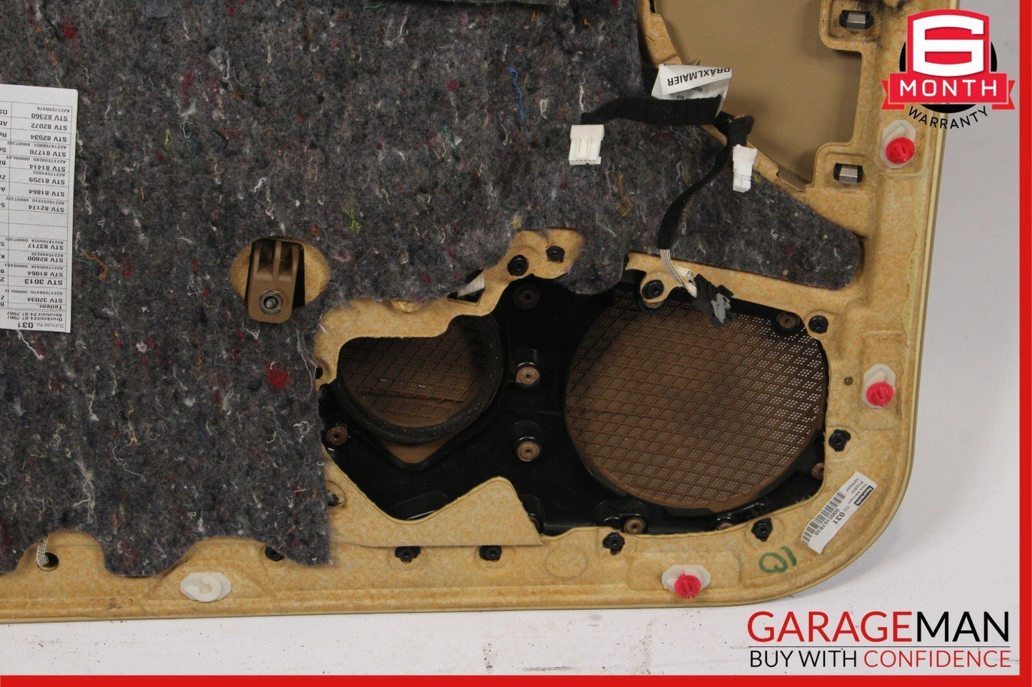07-09 Mercedes W221 S550 Front Right Side Interior Door Panel Cover Assy Brown