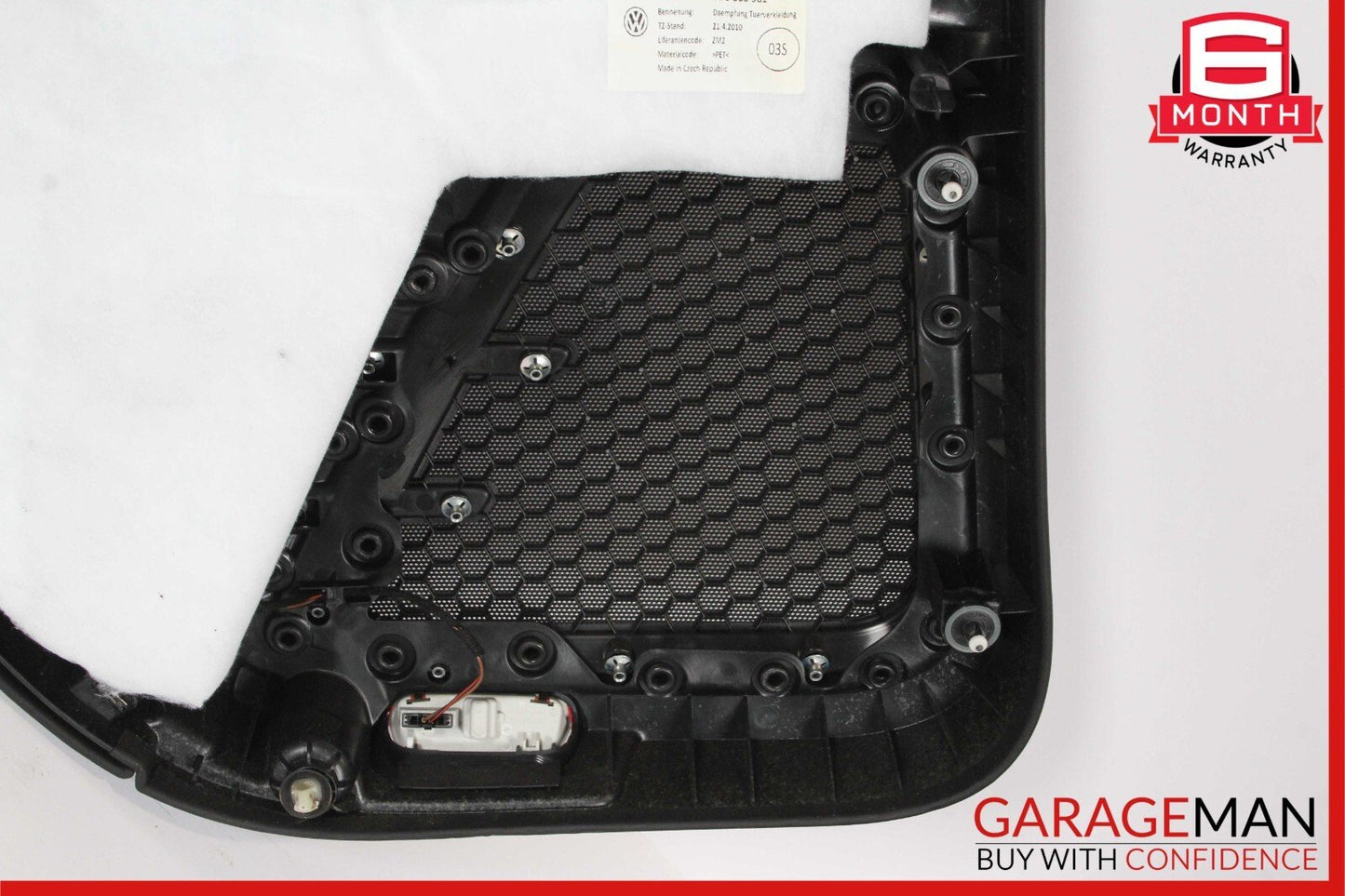 11-17 Porsche Cayenne 958 Rear Right Side Interior Door Panel Trim Cover Black