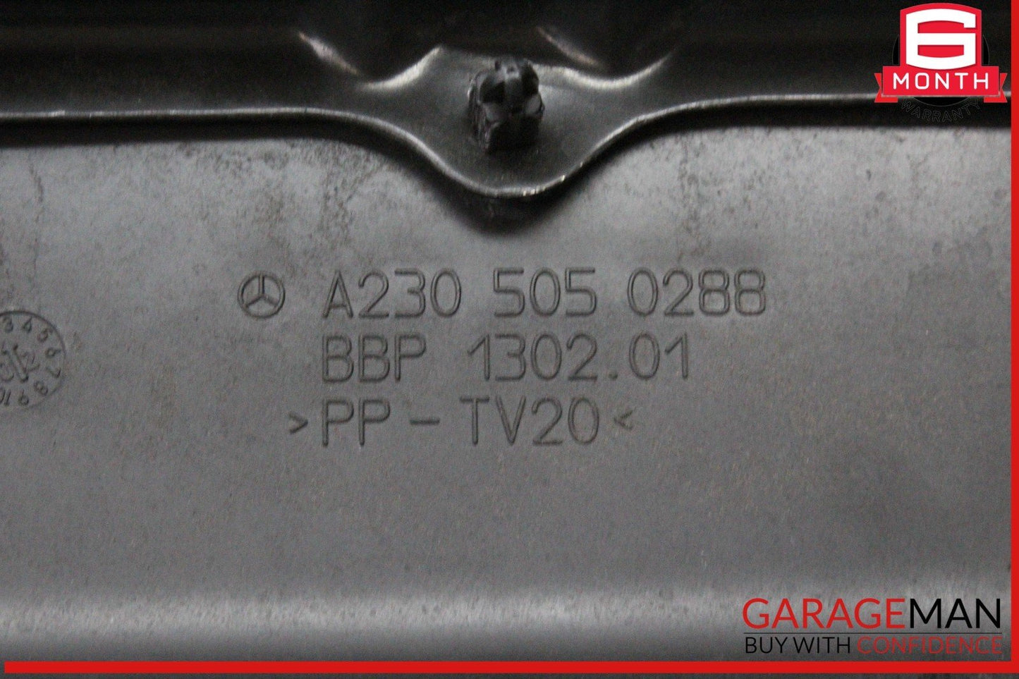 03-08 Mercedes R230 SL500 SL55 Upper Radiator Support Top Cover 2305050288 OEM