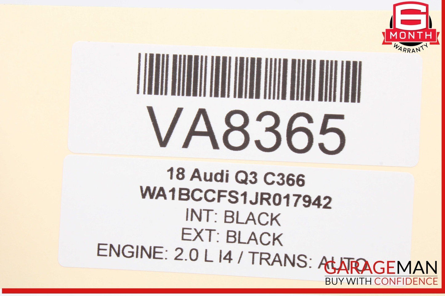15-18 Audi Q3 Rear Left or Rear Right Side Door Control Module 8X0959795C OEM