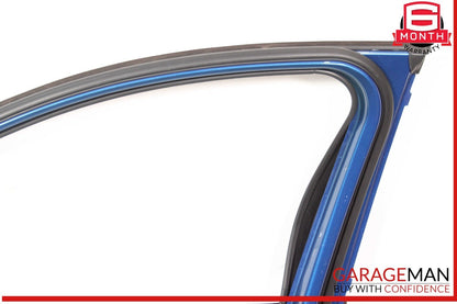 15-25 Porsche Macan 95B Front Right Passenger Side Door Shell Blue OEM