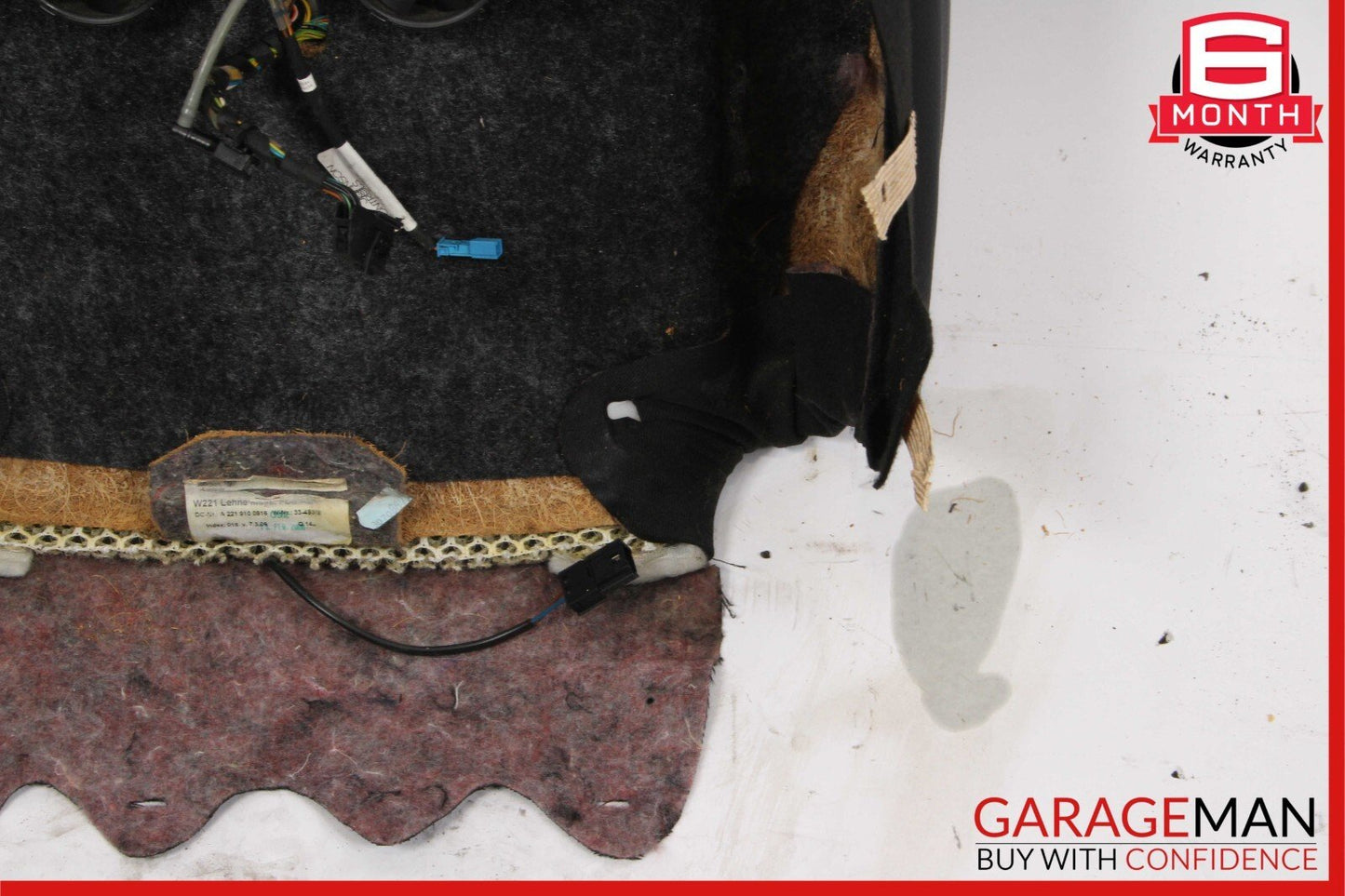 07-09 Mercedes W221 S450 S550 Front Left Driver Top Upper Seat Cushion Black OEM