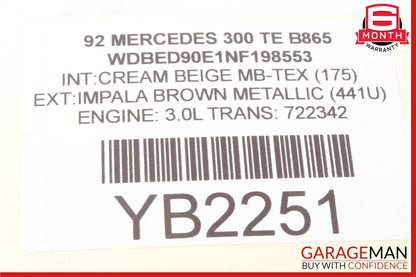 89-95 Mercedes W124 E320 300D Rear Right or Left Side Exterior Door Handle OEM