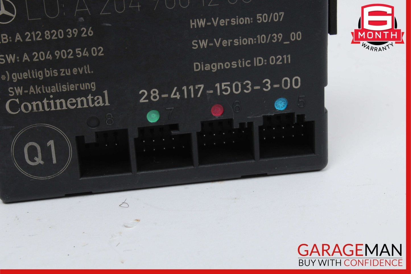 12-15 Mercedes W204 C250 C350 Front Left Driver Side Door Control Module Unit