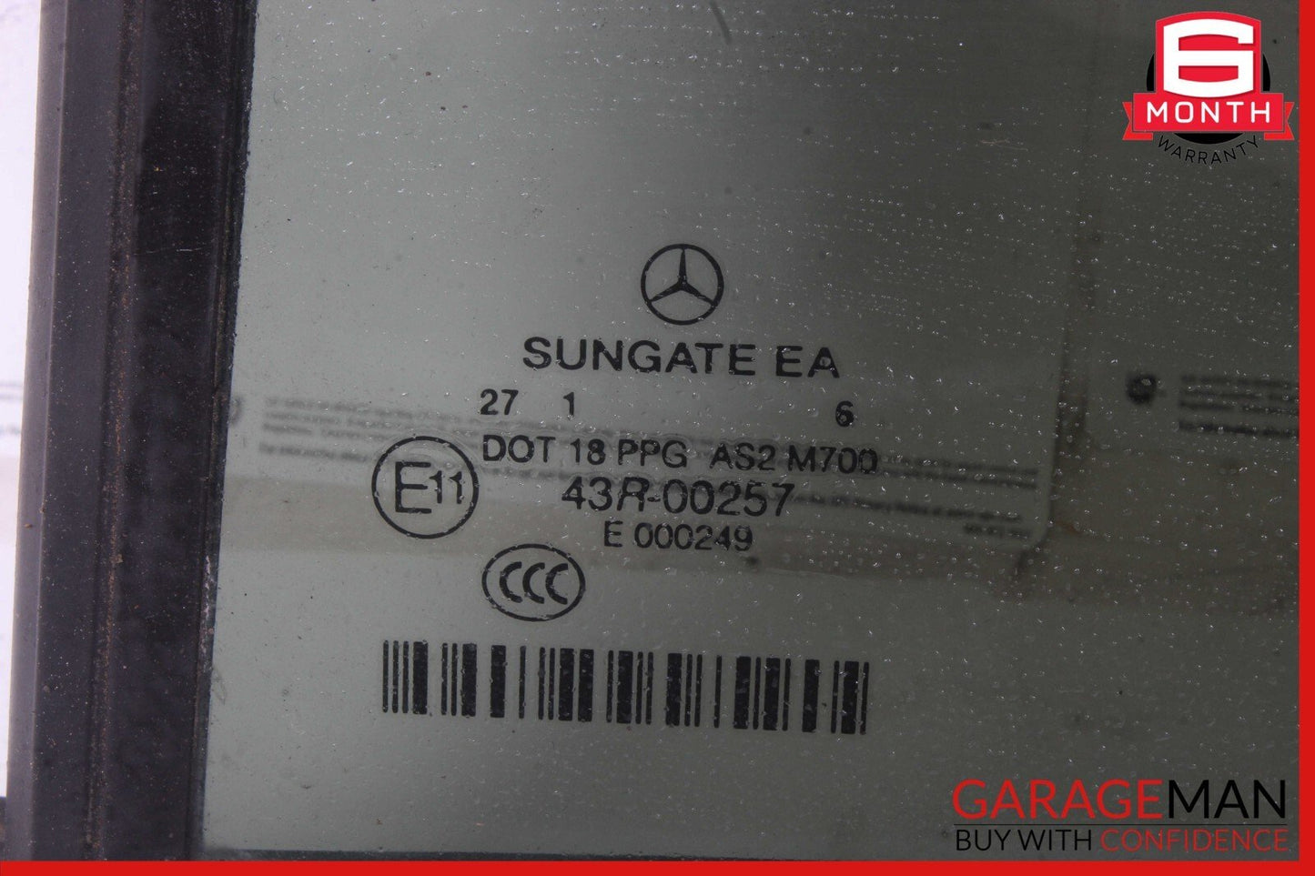 07-13 Mercedes W221 S550 S600 Rear Left Side Quarter Door Window Auto Glass