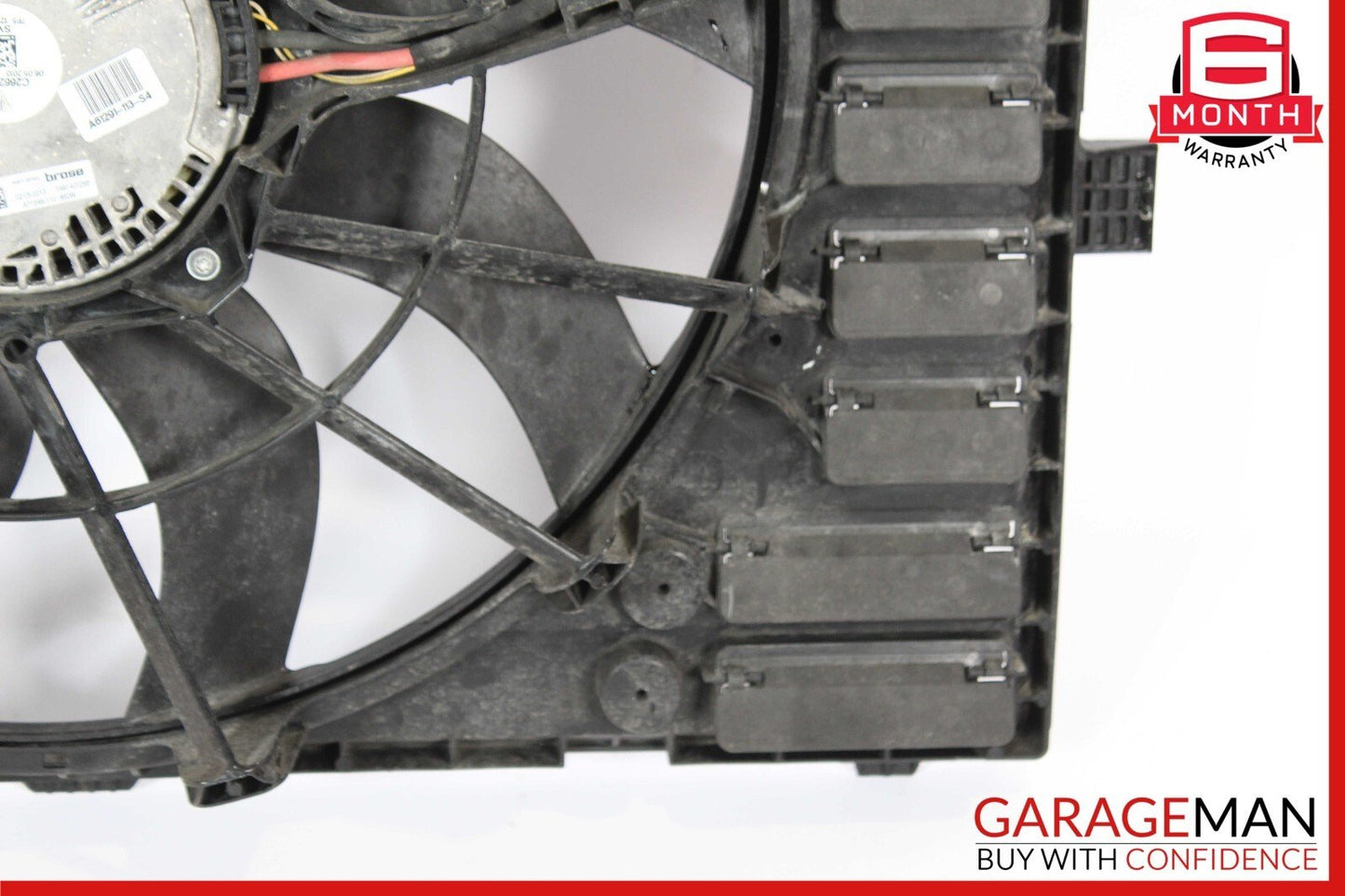 11-18 Porsche Cayenne 958 Engine Cooling Fan Motor Shroud Assembly OEM