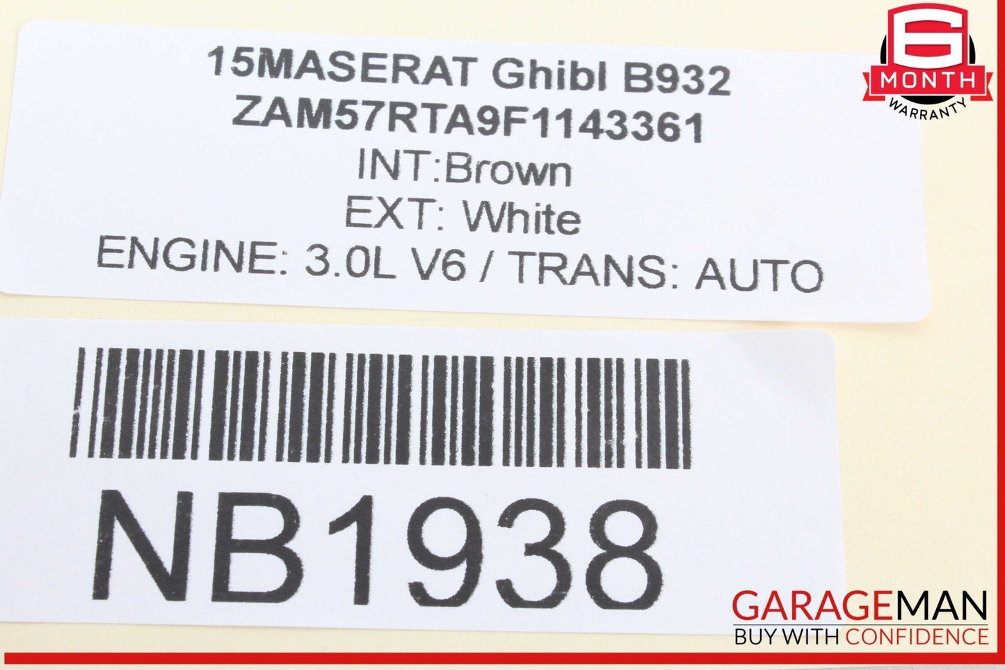 14-17 Maserati Ghibli Steering Column Combination Switch Assembly Black OEM