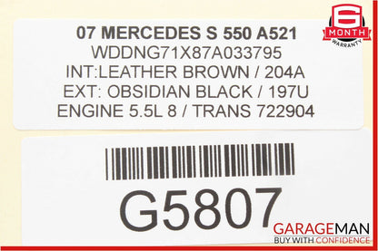 07-13 Mercedes W221 S550 CL550 Voice Language Communication Controller Module