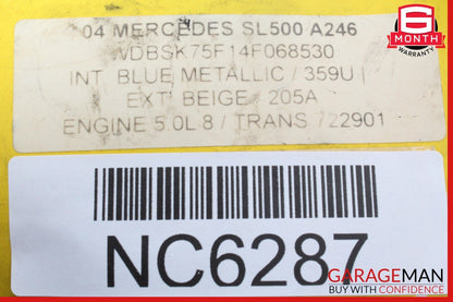 00-09 Mercedes R230 SL500 SL550 Voice Command Control Module 1638201326 OEM