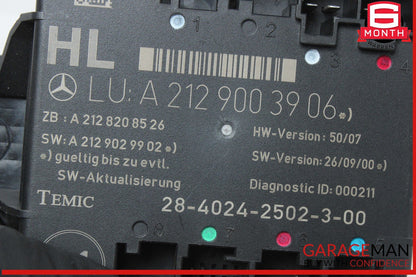 08-18 Mercedes W212 E350 Rear Left Side Door Control Module 2129003906 OEM
