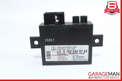 06-13 Mercedes W164 ML350 4MATIC TPMS Tire Pressure Control 1645403762 OEM