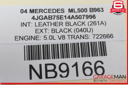98-05 Mercedes W163 ML350 Front Right Side Bumper Fog Light Foglight Lamp OEM
