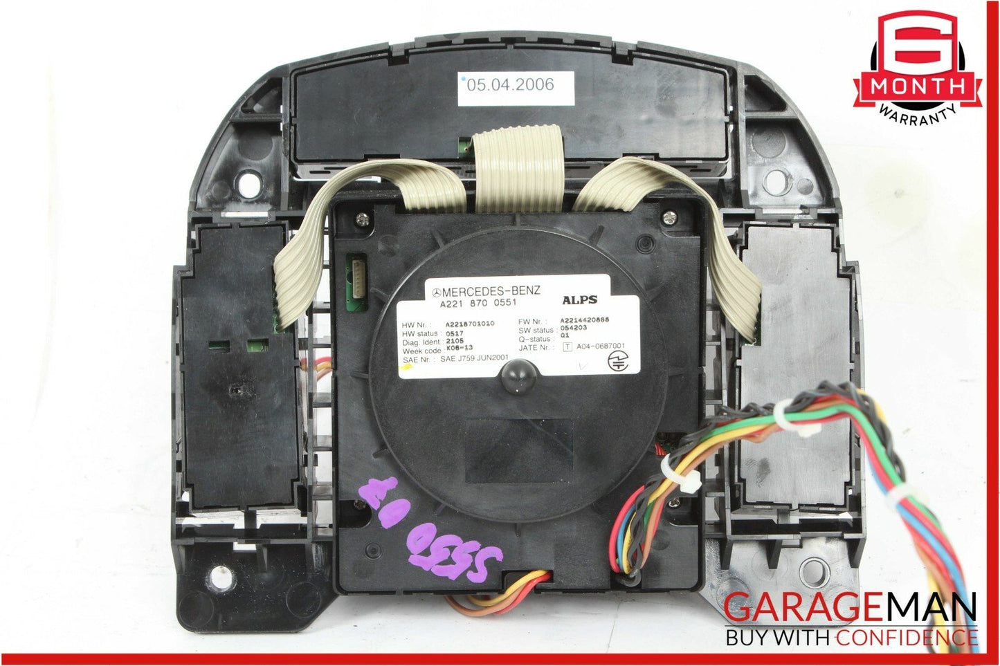 07-09 Mercedes W221 S600 S550 Center Console Multi Function Switch Controller