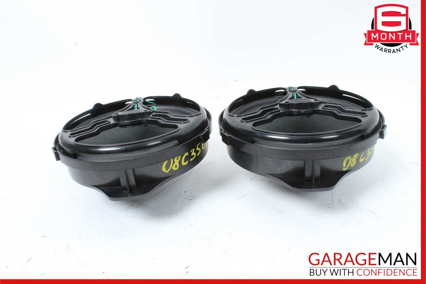 08-11 Mercedes W204 C300 C350 Rear Right & Left Side Door Sound Speakers Set OEM
