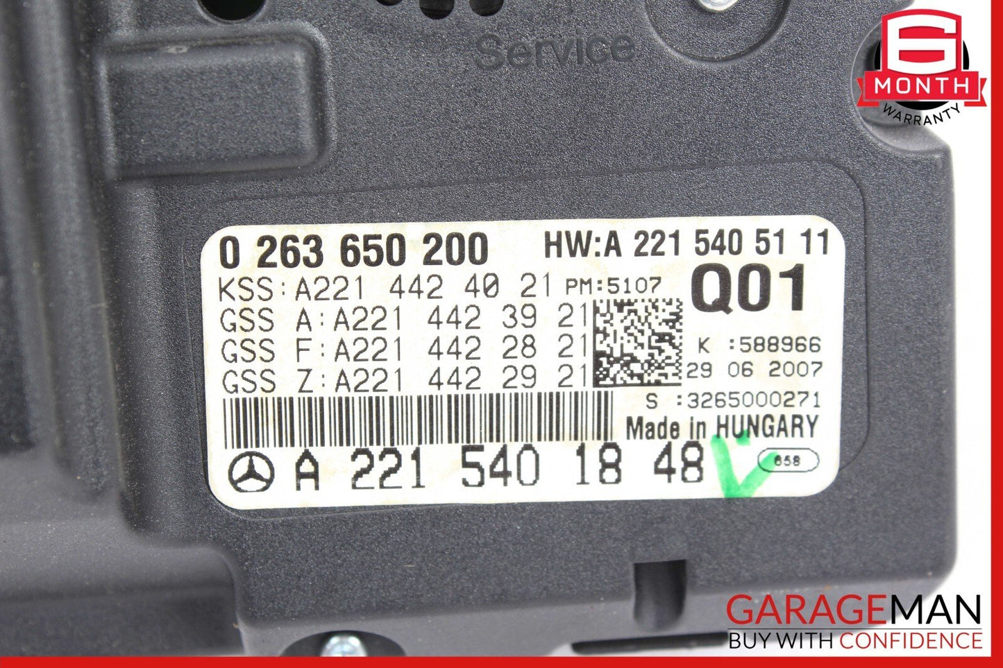 07-10 Mercedes W221 S550 S600 CL550 Instrument Cluster Speedometer OEM