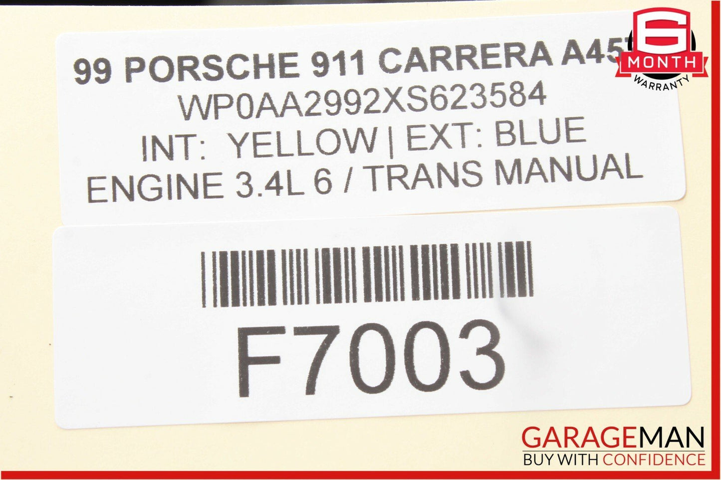 99-05 Porsche 911 Carrera 996 Rear Left Suspension Upper Control Arms
