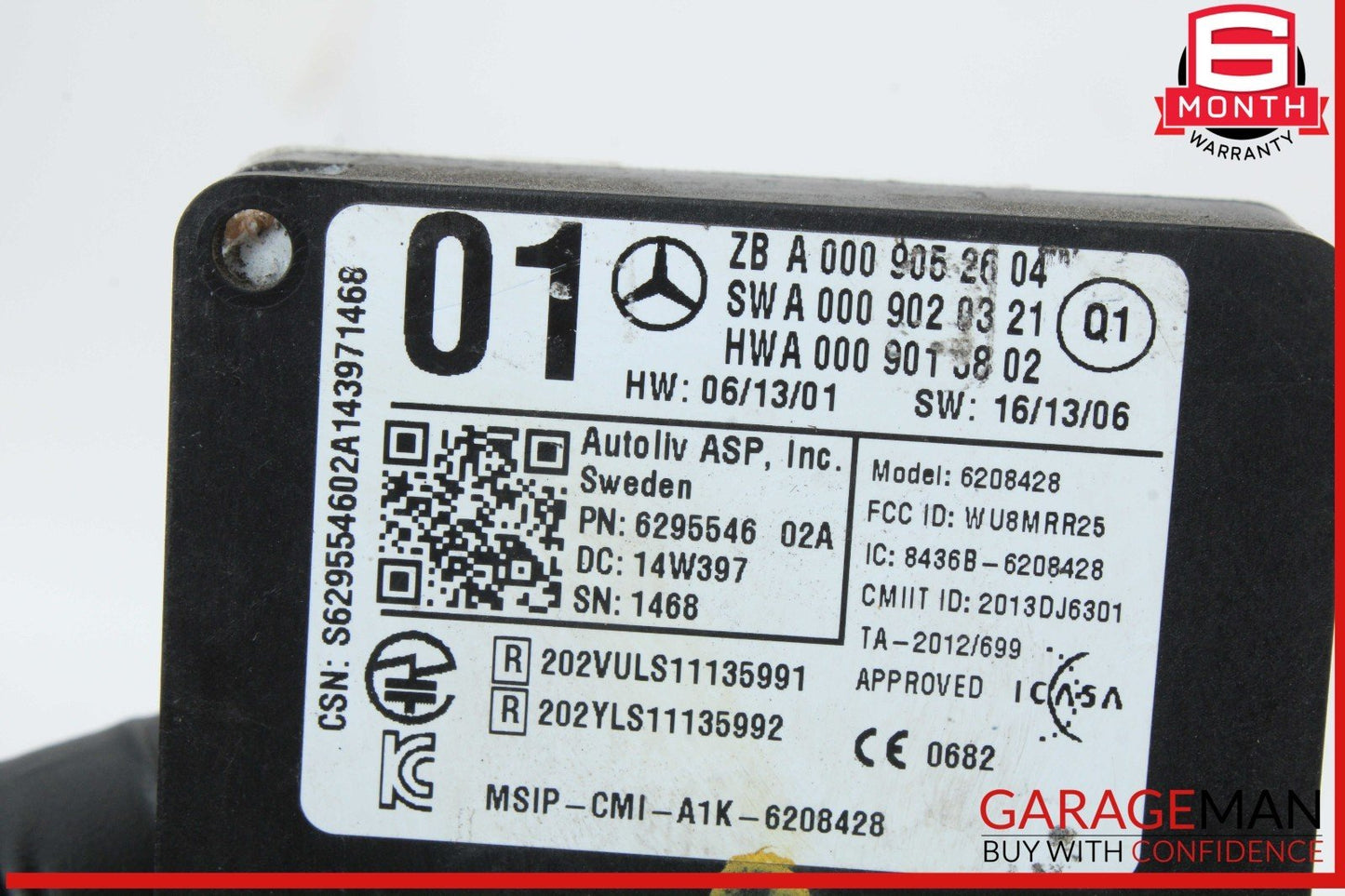 13-20 Mercedes W117 CLA250 Rear Bumper Blind Spot Radar Distronic Module OEM