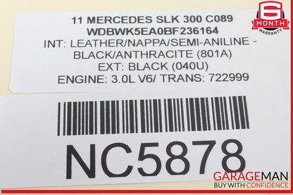 03-12 Mercedes R171 SLK300 CLS550 SLK350 Seat Control Module Left Side OEM