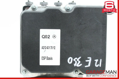 10-16 Mercedes W212 E350 ABS Brake Hydraulic Pump Control Module Unit 2124317012