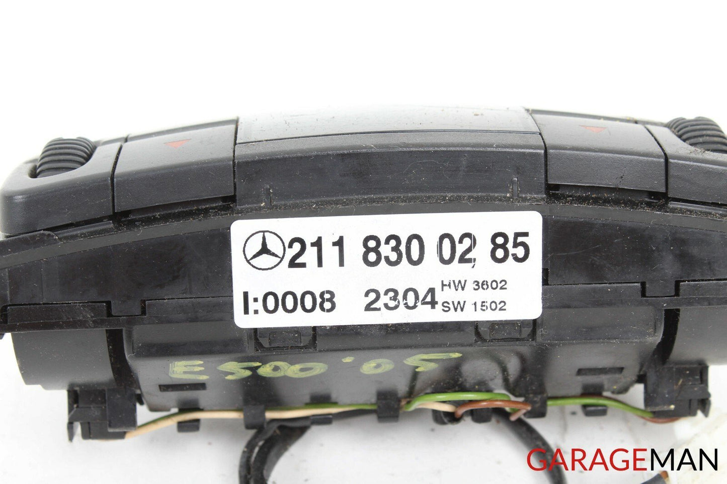 03-11 MERCEDES W211 E500 CLS500 REAR AC CLIMATE CONTROL SWITCH 2118300285 OEM