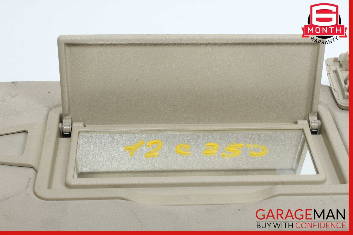 08-14 Mercedes W204 C250 C350 Front Right Side Sunvisor Sun Visor Beige