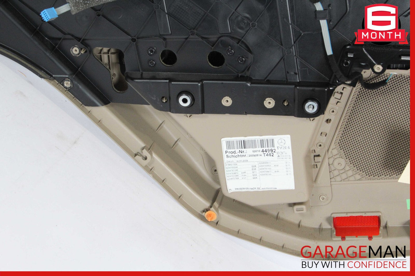 10-15 Mercedes X204 GLK350 GLK250 Rear Right Passenger Interior Door Panel OEM