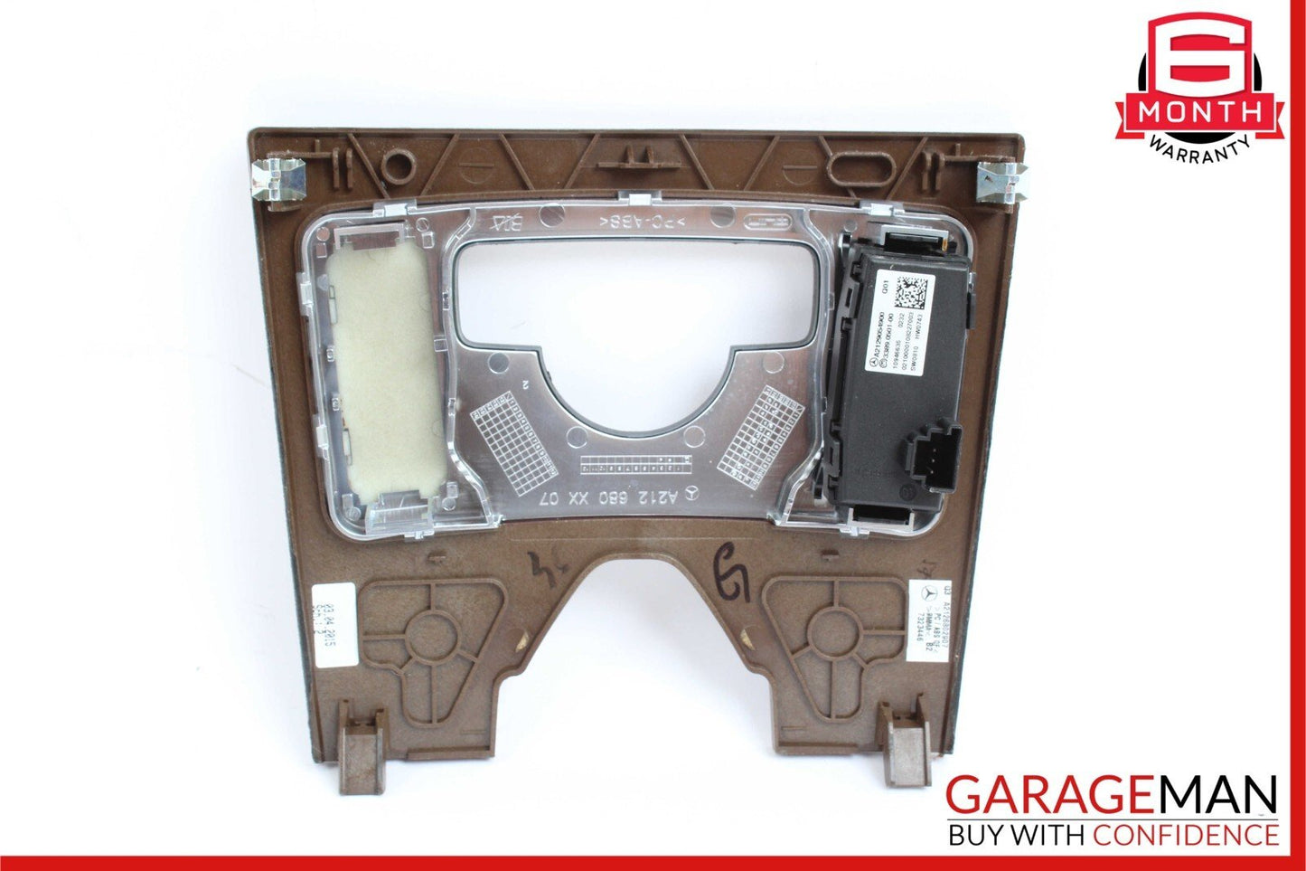 10-13 Mercedes W212 E500 E550 Center Console Climate Control Switch Panel Wood