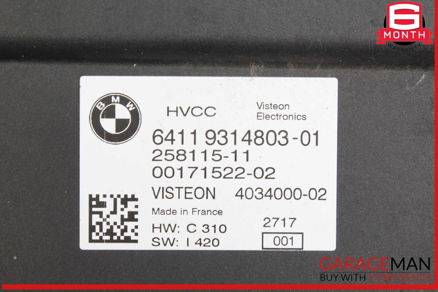 14-21 BMW i3 I01 Electric Heat Pump Control Module Unit 9314803 OEM