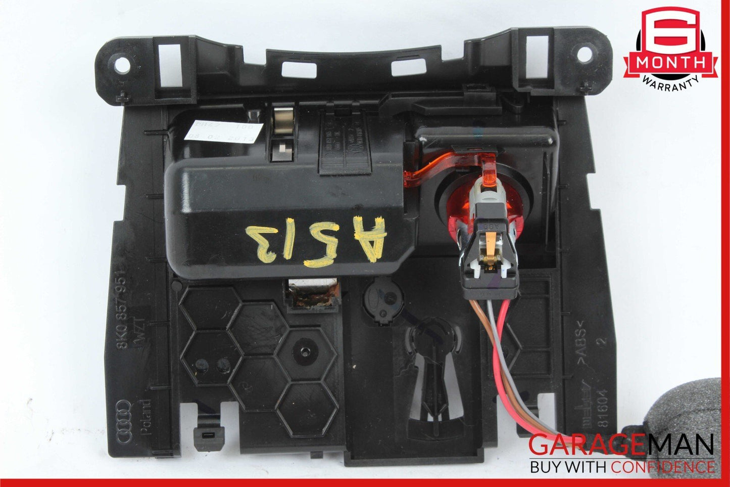 09-16 Audi A4 A5 Front Center Console Ashtray Ash Tray Lighter Compartment Assy
