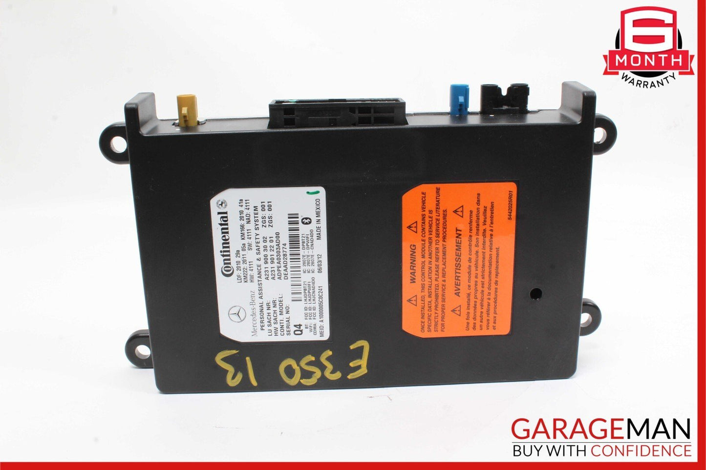 12-20 Mercedes C300 E350 GLA250 E550 SL400 Communication Control Module