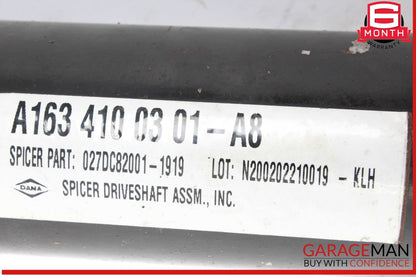 98-05 Mercedes W163 ML500 ML430 Front Drive Shaft Driveshaft Axle OEM