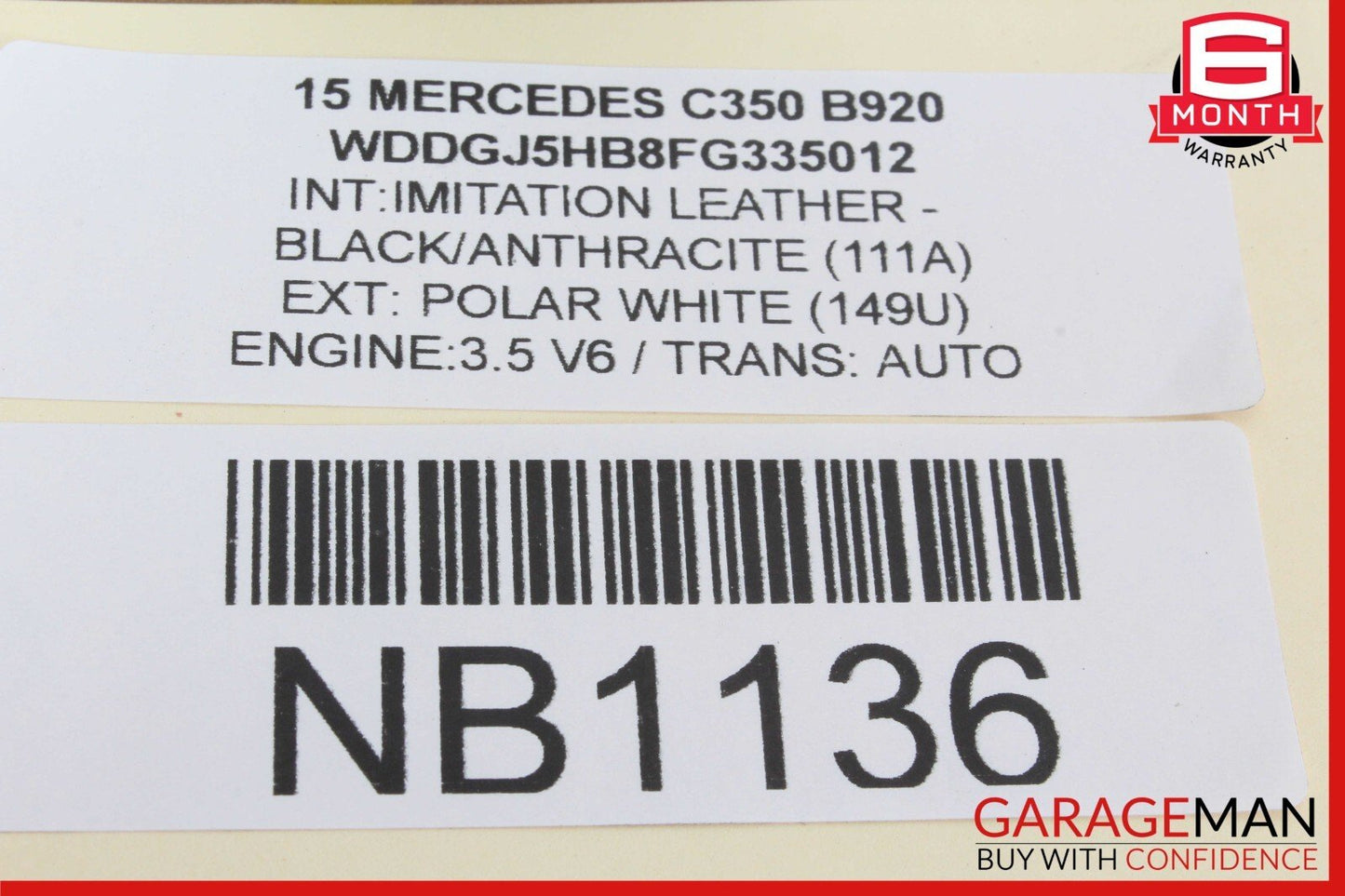12-15 Mercedes W204 C350 C300 C250 Tail Light Lamp LED Right Passenger Side OEM
