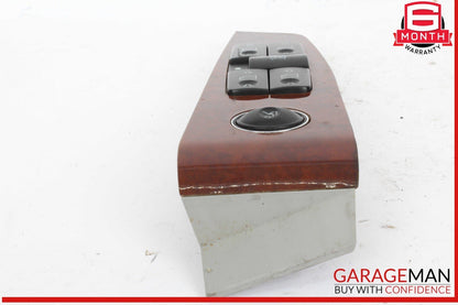 03-06 Mercedes W220 S500 Front Left Driver Side Master Window Switch Trim Wood