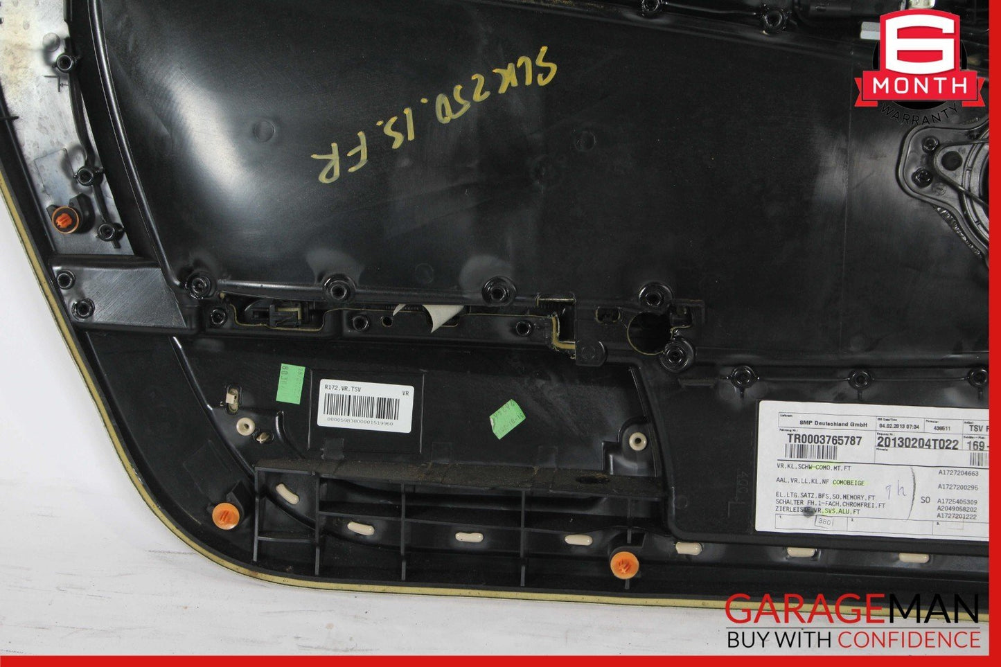 12-16 Mercedes R172 SLK250 Front Right Interior Door Panel Cover Trim Assy Beige