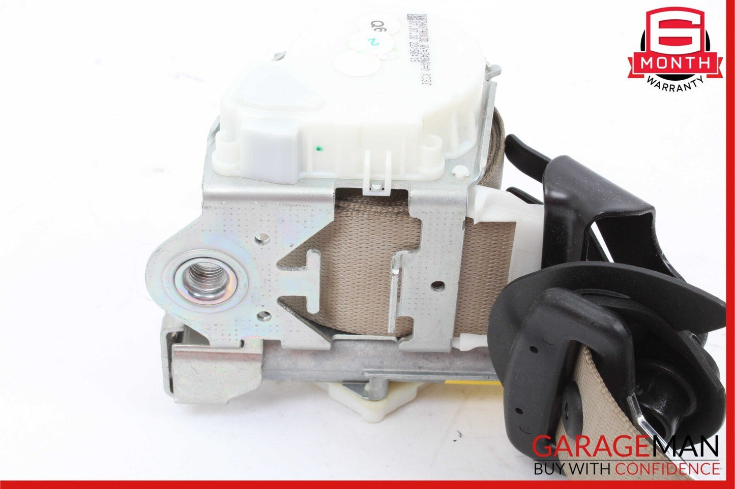 08-14 Mercedes W204 C300 Front Right Side Seatbelt Seat Belt Retractor Beige