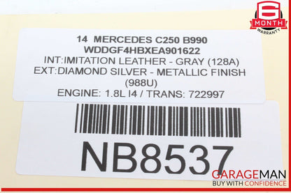 08-20 Mercedes W204 C250 CLS400 C300 Front Right Side Seat Control Module Unit