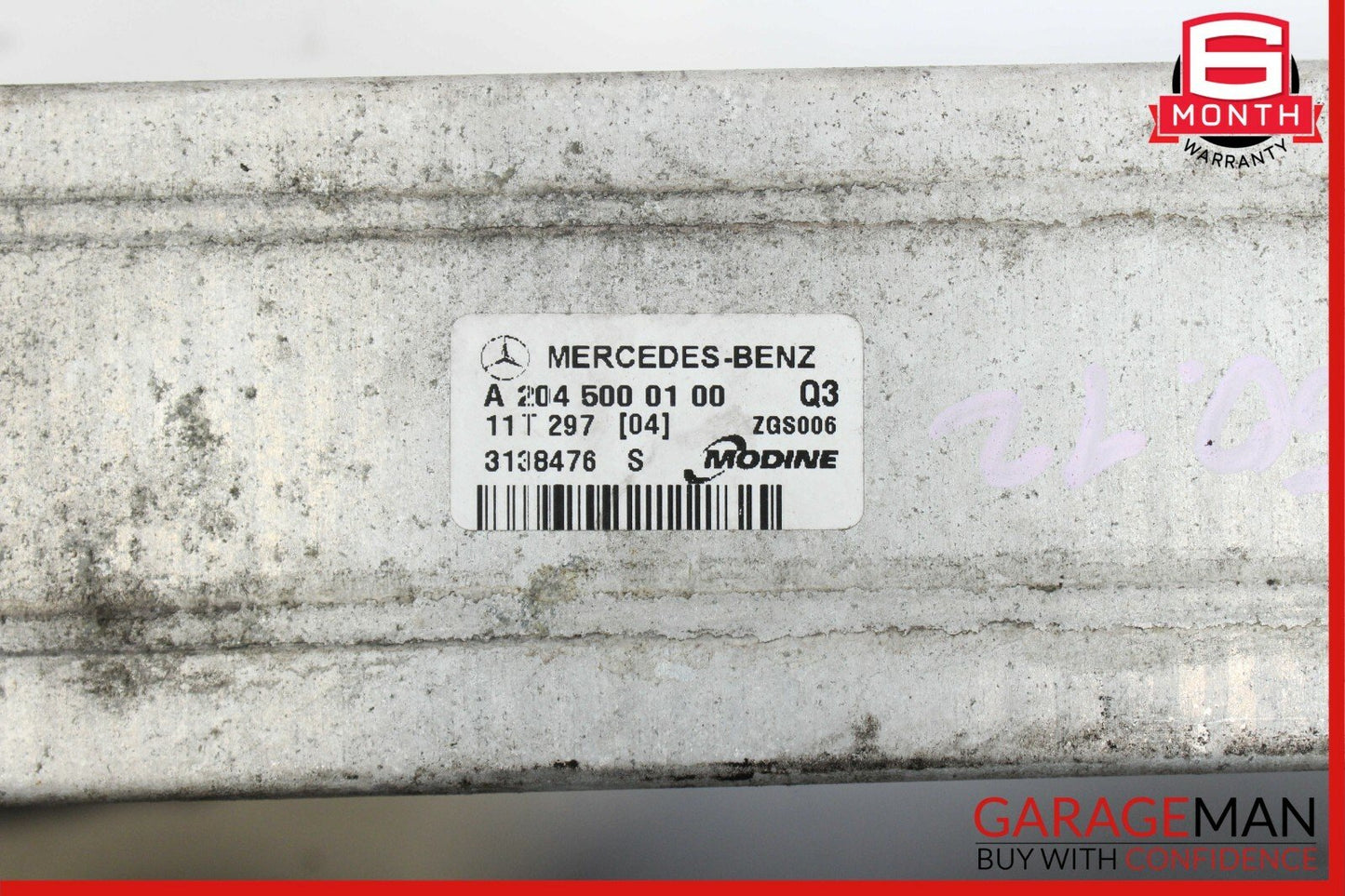 12-15 Mercedes W204 C250 R172 SLK250 1.8L Intercooler Air Cooler Radiator