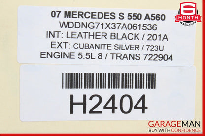 07-09 Mercedes W221 S550 CL550 Sirius Satellite Radio Module Receiver OEM