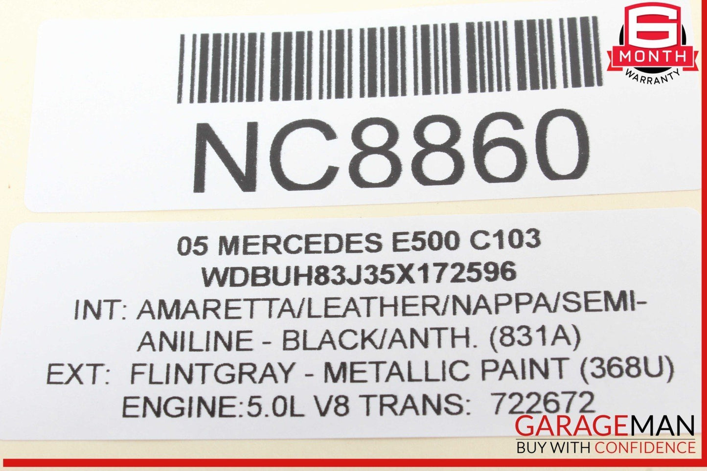 03-09 Mercedes W211 E500 E550 Rear Right Side Door Control Module Unit OEM