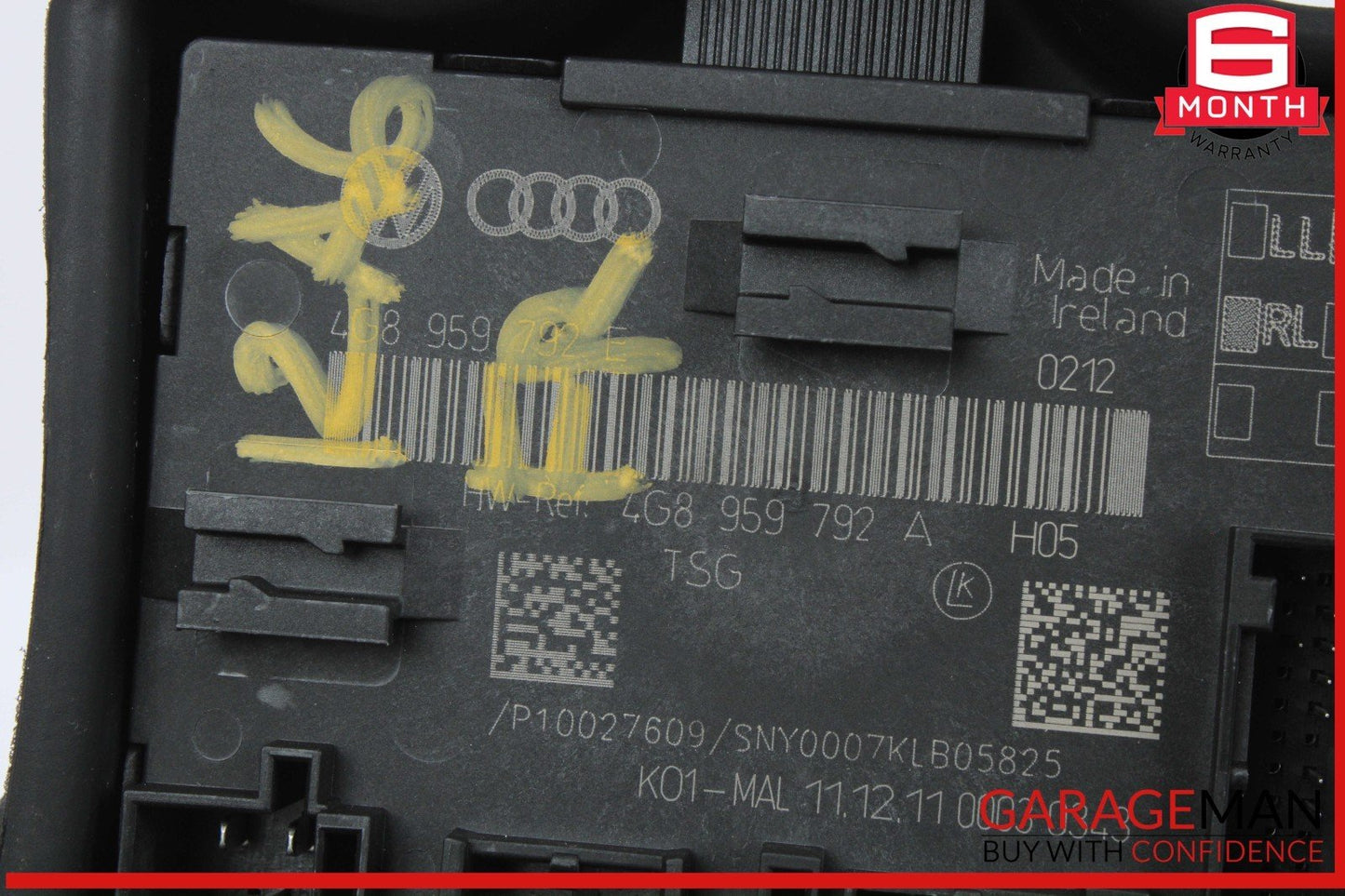 12-18 Audi A6 A7 Front Right Passenger Side Door Control Module Unit 4G8959792E