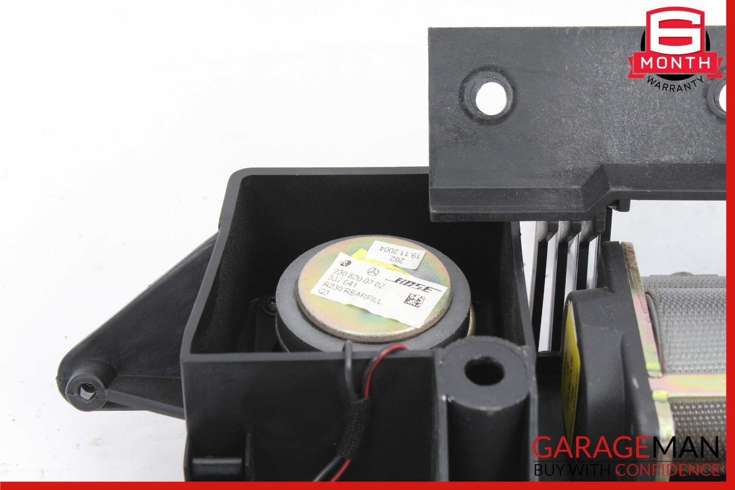 03-08 Mercedes R230 SL500 Rear Right Seatbelt Retractor Speaker Luggage Gray