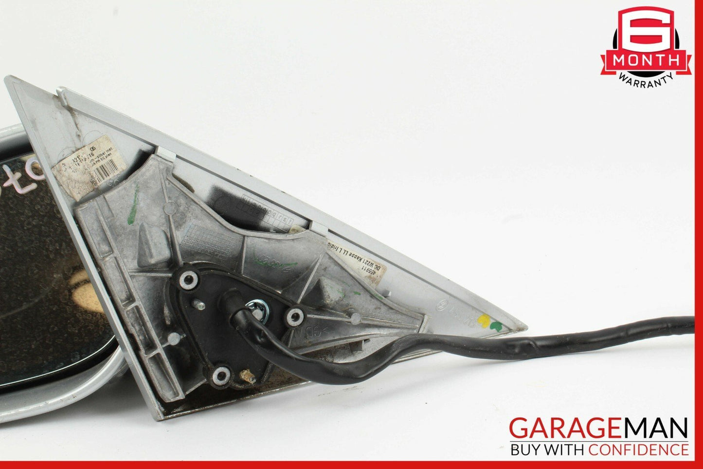 07-09 Mercedes W221 S550 Front Left Driver Side Mirror Door Rear View Silver OEM