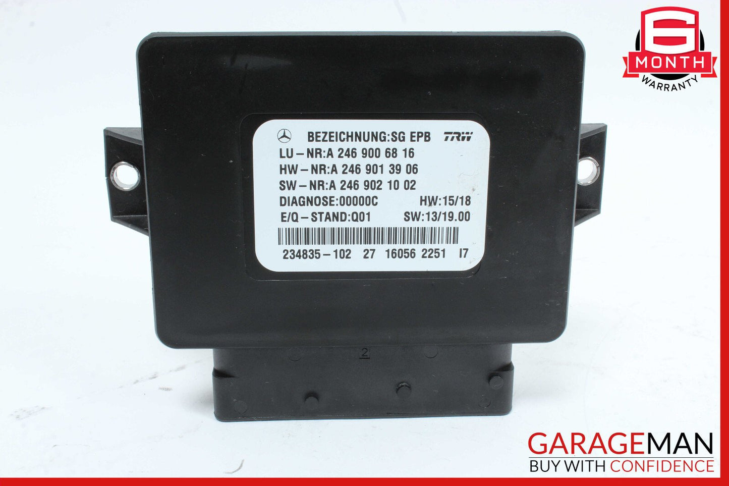 12-20 Mercedes W117 CLA250 SLK350 Hand Parking Brake Control Module Unit OEM