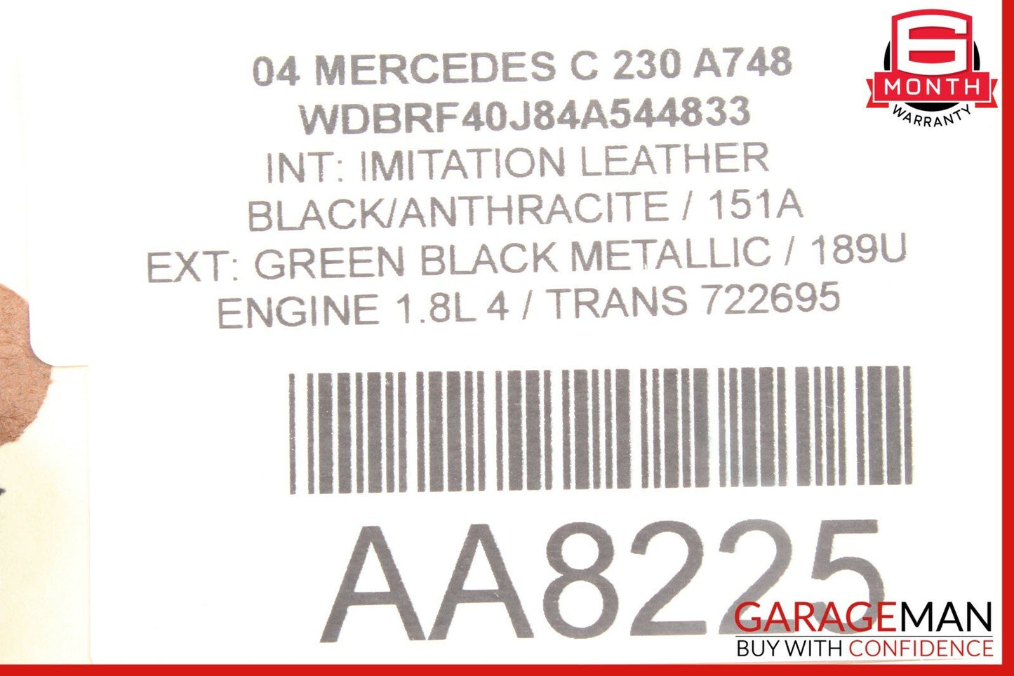 01-07 Mercedes W203 C230 C55 AMG Front Right Passenger Door Lock Latch Actuator